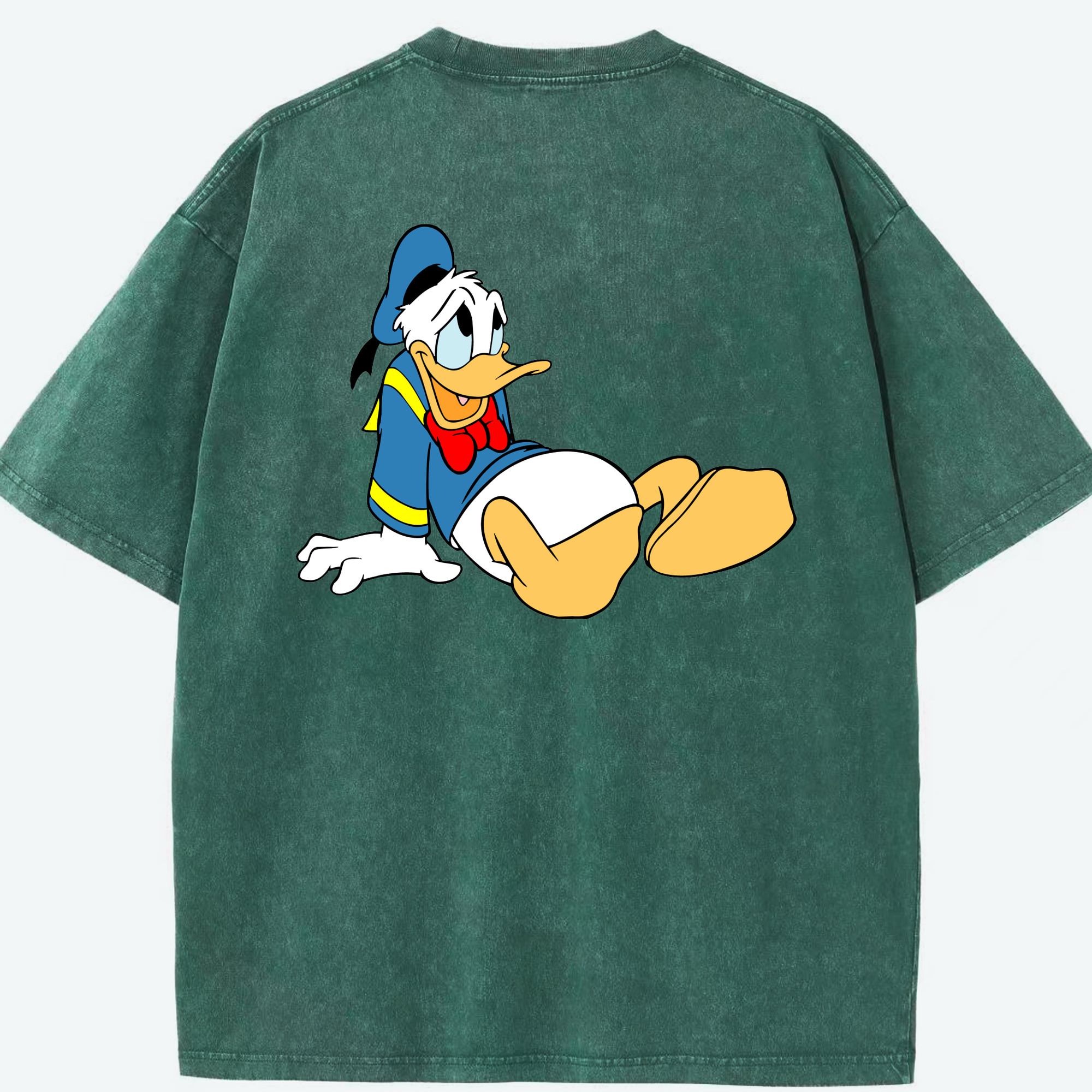 （画像用） ミッキーマウス Mickey Mouse 綿100% ヴィンテージ風 半袖Tシャツ（背面プリント）